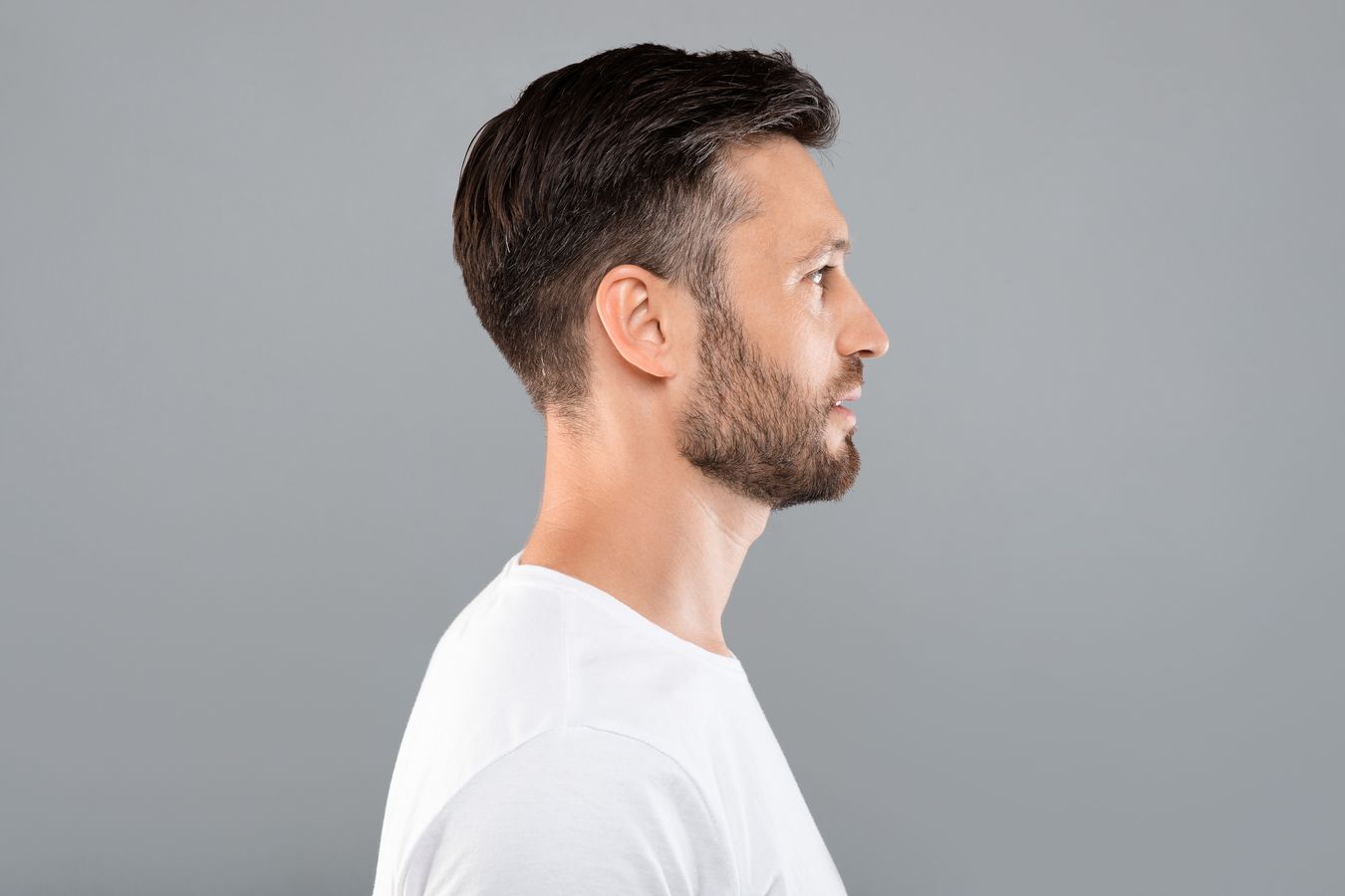 Side profile of a man